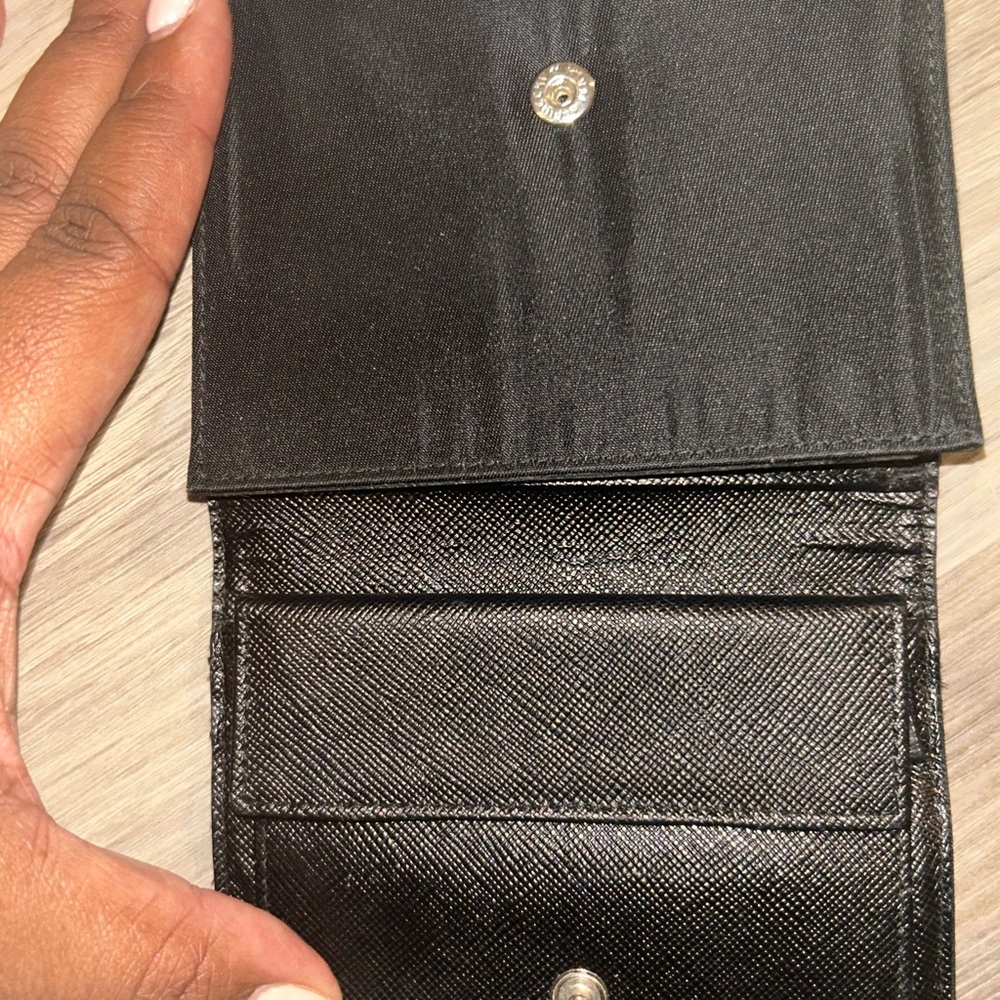 Prada‎ Nylon Black Trifold Wallet - Picture 7 of 14
